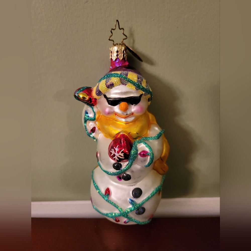 Christopher Radko "Cool Yule Snowman" Ornament